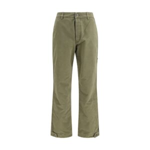 Bicolor Cotton Casual Pants