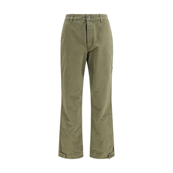 Bicolor Cotton Casual Pants
