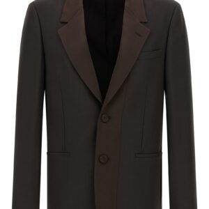Brown Polyester Blazer