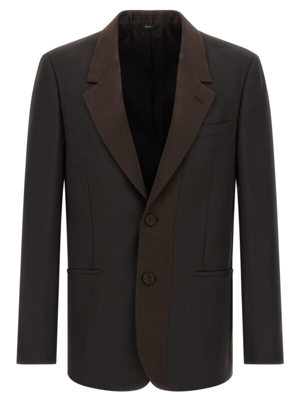 Brown Polyester Blazer