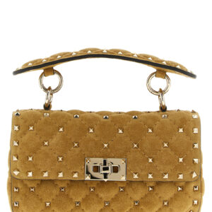 Beige Calfskin Shoulder Bag
