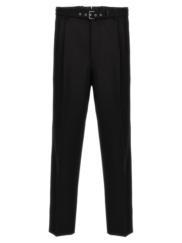 Black Virgin Wool Dress Pants