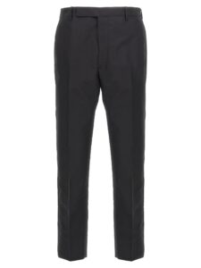Black Cotton Dress Pants