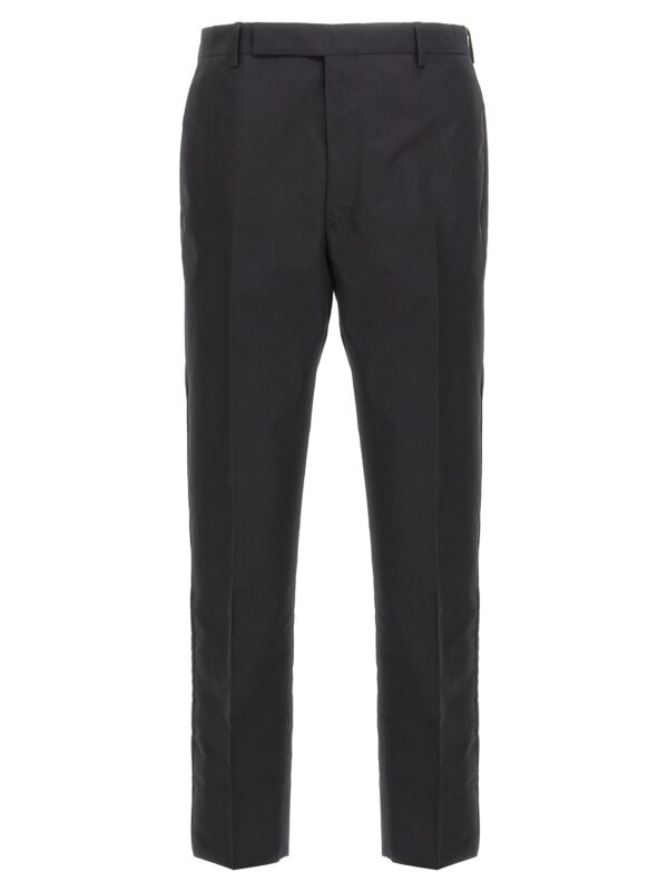 Black Cotton Dress Pants