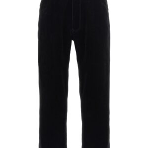 Black Cotton Casual Pants