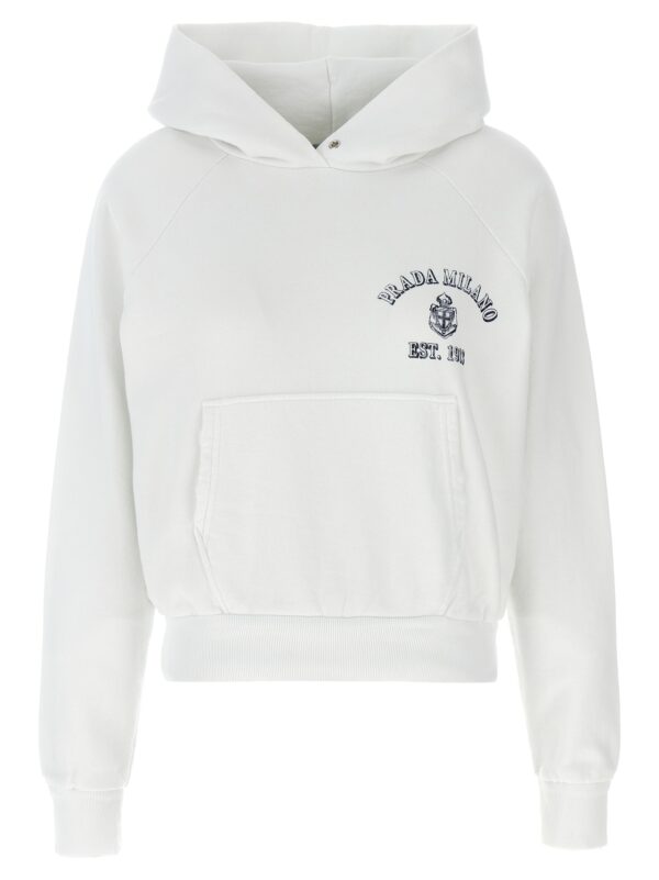 White Cotton Sweatshirt