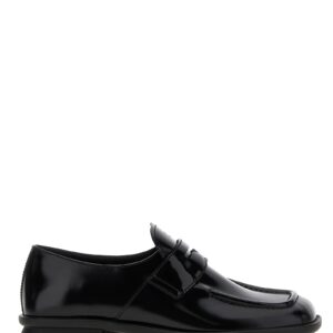 Black Calfskin Slip-On Loafers