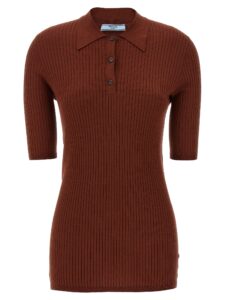 Brown Cotton Polo Shirt