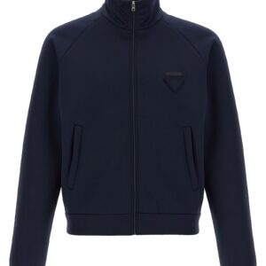 Blue Polyester Sweatshirt