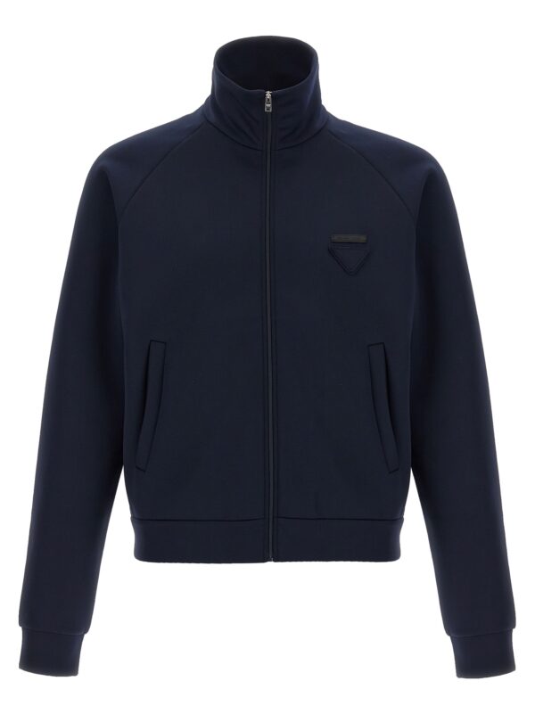 Blue Polyester Sweatshirt