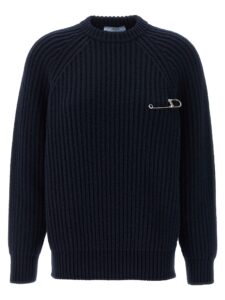 Blue Virgin Wool Cardigan