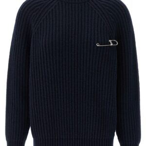 Blue Virgin Wool Cardigan