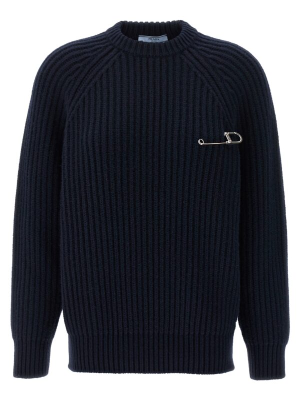 Blue Virgin Wool Cardigan