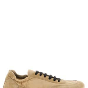 Beige Polyamide Athletic Sneakers