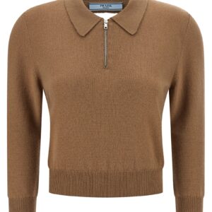 Beige Cashmere Polo Shirt
