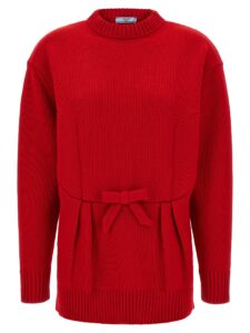 Red Virgin Wool Cardigan