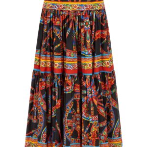 Multicolor Cotton Mini Skirt