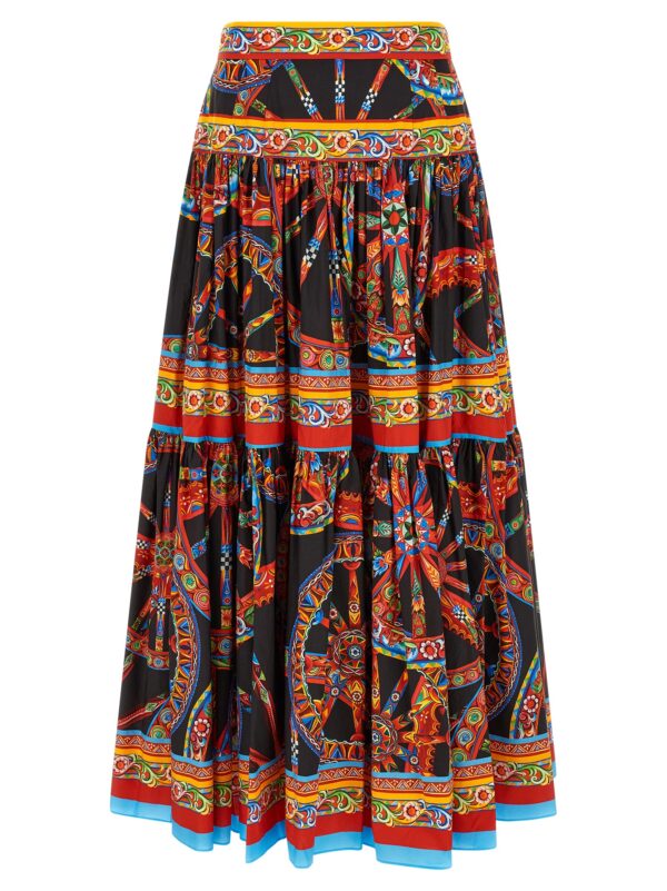 Multicolor Cotton Mini Skirt