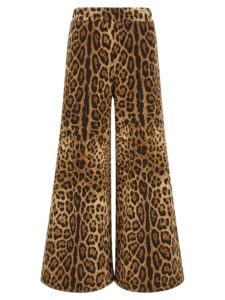 Brown Cotton Casual Pants