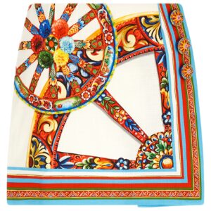 Multicolor Cotton Long Skirt