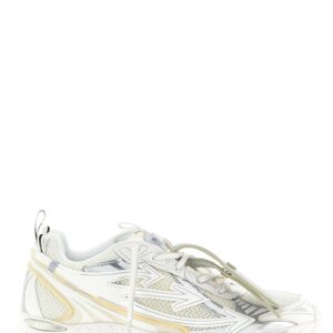 White Polyethylene Athletic Sneakers
