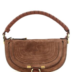 Brown Calfskin Shoulder Bag