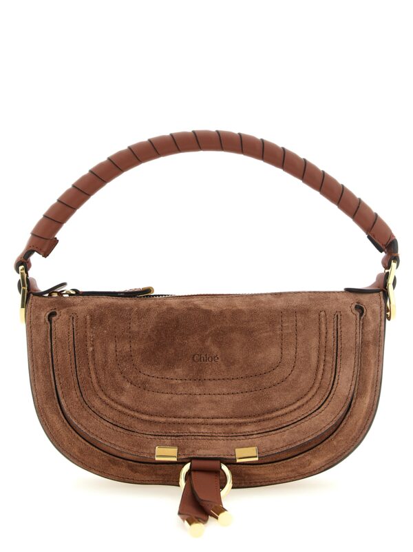 Brown Calfskin Shoulder Bag