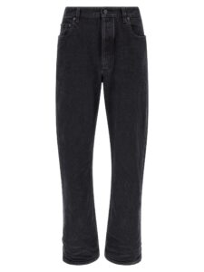 Black Cotton Relaxed Fit Jeans