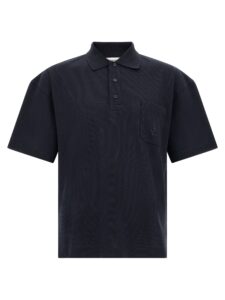 Blue Cotton Polo Shirt