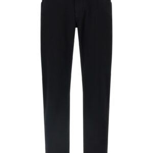 Black Cotton Slim Fit Jeans