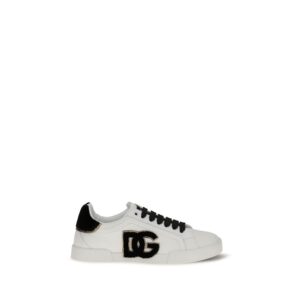 White Calf Leather Bos Taurus Low Top Sneakers