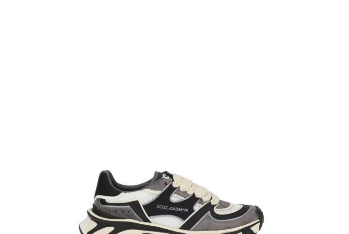 Gray Calf Leather Bos Taurus Chunky Sneakers | Jag Couture London – New York