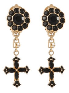 Black Brass Earrings