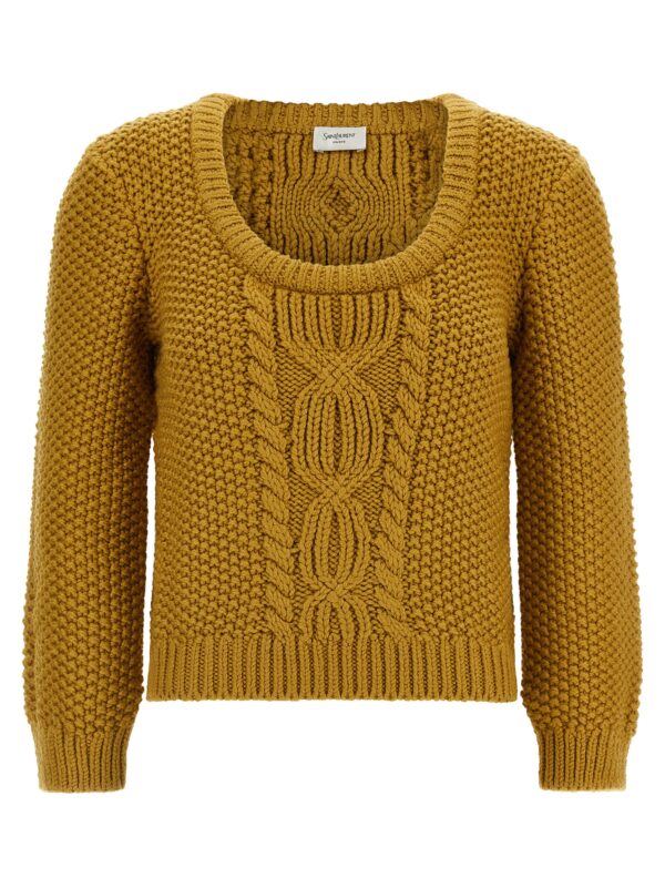 Bicolor Wool Cardigan