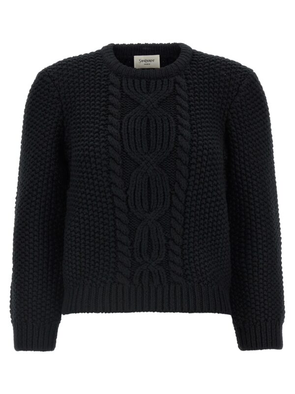 Black Wool Cardigan