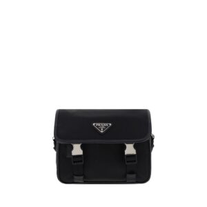 Black Polyamide Shoulder Bag