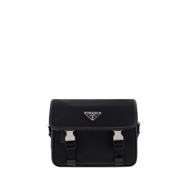 Black Polyamide Shoulder Bag