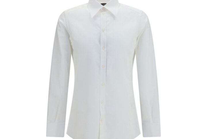 White Cotton Dress Shirt - Jag Couture London