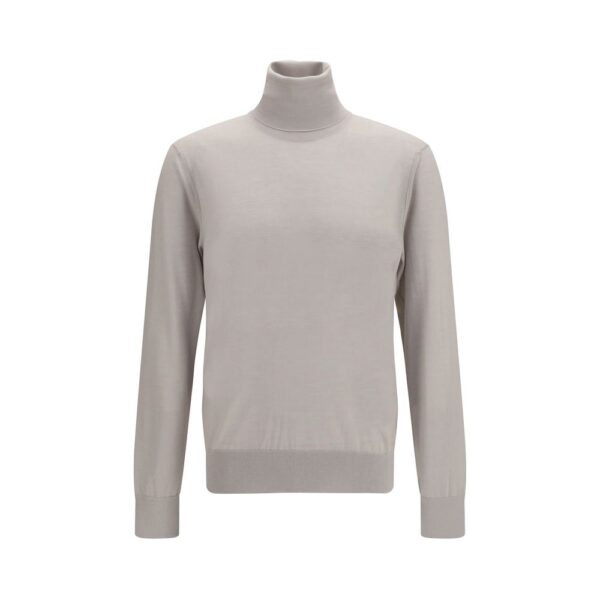 Beige Cashmere Turtleneck