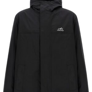 Black Polyester Parka