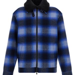 Blue Virgin Wool Bomber