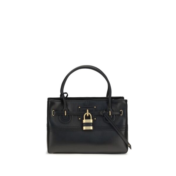 Black Buffalo Leather Shoulder Bag