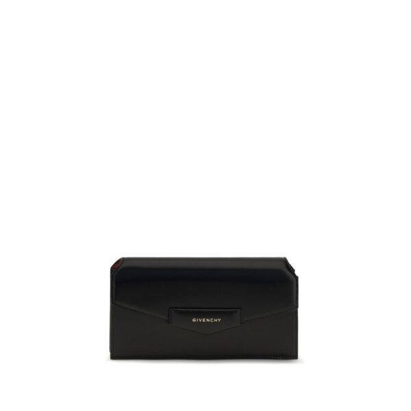 Black Calf Leather Bos Taurus Clutch Bag