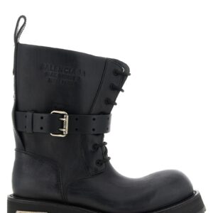 Black Calfskin Ankle Boots