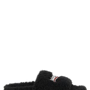 Black Polyester Slides