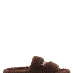 Brown Polyester Slides