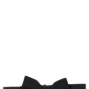 Black Silk Bowtie