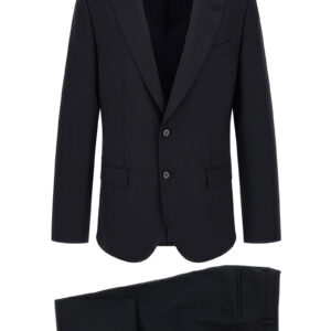 Blue Virgin Wool Two-Piece Suit