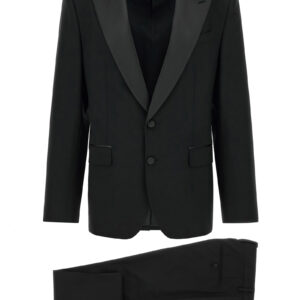 Black Virgin Wool Two-Piece Suit