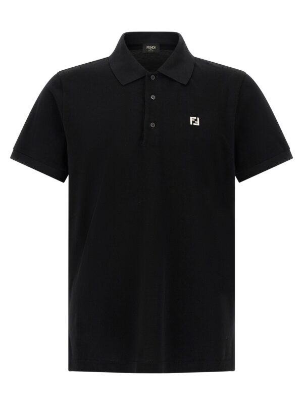 Black Cotton Polo Shirt